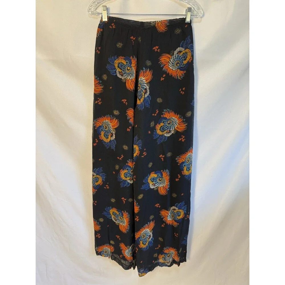 VTG 70s Franck Olivier Paris Pilazzo Wide Leg Pants 42 Boho MOD Hippie
